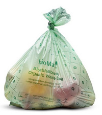 bioMAT Sac compostable, 30 litres, vert