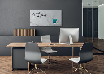 sigel Tableau magnétique en verre Artverum Design Marbre &