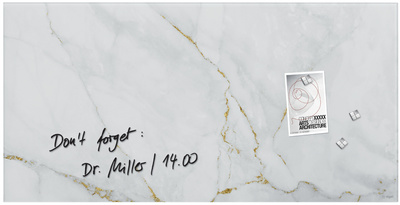 sigel Tableau magnétique en verre Artverum Design Marbre &