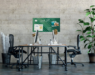 sigel Tableau magnétique en verre Artverum Design Palm Leaf