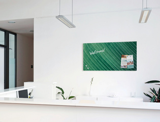 sigel Tableau magnétique en verre Artverum Design Palm Leaf