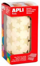 APLI kids Gommettes "Etoile", en rouleau, argent