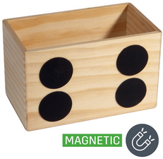 sigel Pot à crayon en bois pour tableau magnétique blanc