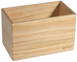 sigel Pot à crayon en bois pour tableau magnétique blanc