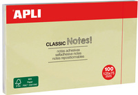 APLI Notes adhésives "CLASSIC Notes!", 75 x 75 mm, jaune