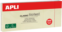 APLI Notes adhésives "CLASSIC Notes!", 75 x 75 mm, jaune