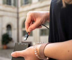ANSMANN Câble de données & de charge, USB-A - USB-C, noir