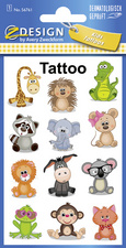 ZDesign KIDS Tatouage "koala, giraffe, etc.", coloré