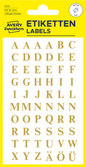 AVERY Zweckform Etiquettes alphabétiques, A-Z, or
