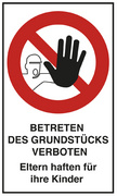 EXACOMPTA Hinweisschild "Privatparkplatz", blau/weiß