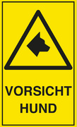 EXACOMPTA Hinweisschild "Vorsicht Hund", gelb/schwarz