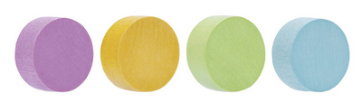 magnetoplan Aimant néodyme Wood Series Circle, coloré