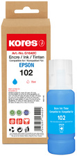 Kores Flacon d'encre G1642C remplace EPSON 102, cyan