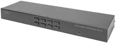 DIGITUS Switch 19" HDMI KVM Single View, 8 ports