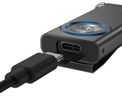 ANSMANN Lampe porte-clés ML400R avec fonction boost, noir