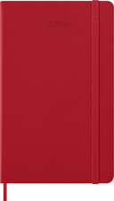 MOLESKINE Agenda 2026, semainier, L/A5, rigide, rouge