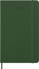 MOLESKINE Agenda 2026, semainier, L/A5, rigide, vert