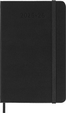 MOLESKINE Agenda de poche 2025/2026, 18 mois, P/A6, noir