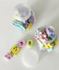 WEDO Gomme en plastique ABC, 26 pièces dans une boîte
