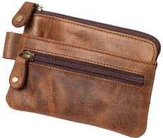 Alassio Étui pour clés, en cuir, marron