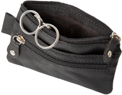 Alassio Étui pour clés, en cuir, marron