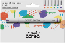 COPIC Marqueur acrea "Light", set de 6