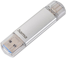 hama Clé USB 3.0/3.1 "C-Laeta", 128 GB, argent