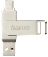 hama Clé USB 3.0/3.1 "C-Rotate Pro", 128 GB, argent