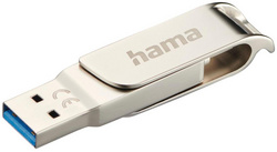 hama Clé USB 3.0/3.1 "C-Rotate Pro", 256 GB, argent