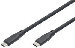 DIGITUS Câble USB 2.0 en silicone, USB-C, 0,5 m, noir