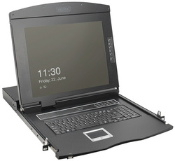 DIGITUS Console modulaire KVM 19" HD LCD, 48,26 cm (19") TFT
