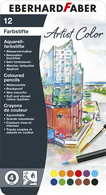EBERHARD FABER Crayon aquarellable Artist Color, étui de 12