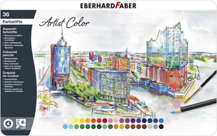 EBERHARD FABER Crayon aquarellable Artist Color, étui de 36