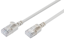 DIGITUS Câble de brassage Slim, cat. 6A, F/FTP, 7,0 m, gris