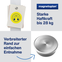 magnetoplan Aimant néodyme Discofix "forte", 30 mm, argent