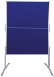 FRANKEN Tableau de présentation PRO, pliable, feutre bleu