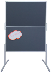 FRANKEN Tableau de présentation PRO, pliable, feutre gris