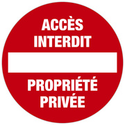 EXACOMPTA Panneau de signalisation "Accès interdit"