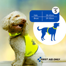 FIRST AID ONLY Gilet de sécurité pour chien, M, jaune
