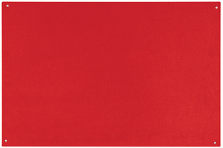 Bi-Office Tableau en feutre sans cadre, 1.200 x 900 mm,rouge