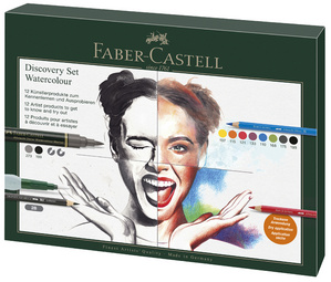 FABER-CASTELL Kit aquarelle Discovery, 12 pièces