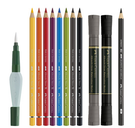 FABER-CASTELL Kit aquarelle Discovery, 12 pièces