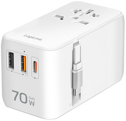LogiLink Universal-Reiseadapter (EU/AUS/US/UK), 70 Watt
