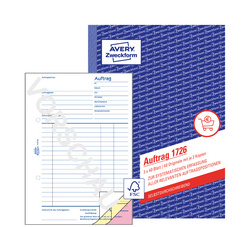 AVERY Zweckform Formularbuch "Auftrag", SD, A5, 3 x 40 Blatt