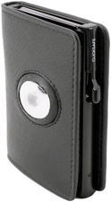 CLICKSAFE Portefeuille SLIM avec logement AirTag, marron