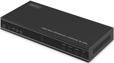DIGITUS Contrôleur de mur vidéo 4K HDMI, noir