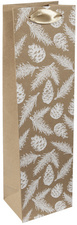 sigel Sac cadeau pour bouteille Pine cones and pine branches