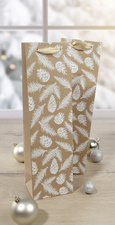 sigel Sac cadeau pour bouteille Pine cones and pine branches