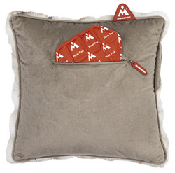Montandor Coussin chauffant avec Heat Pad, peluche, gris