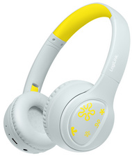 LogiLink Casque audio BT 5.4 MUSIC BUDDIES, bleu clair/jaune